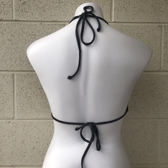 Converse Pink & Gray Triangle Tie Strap Bikini Top - Picture 4 of 9